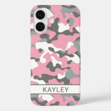 Camuflaje rosa y gris personalizado