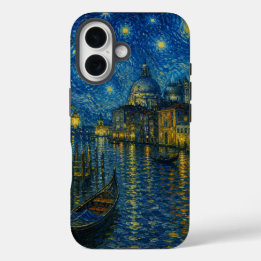 Funda iPhone 16 Canal de Venecia de Noche
