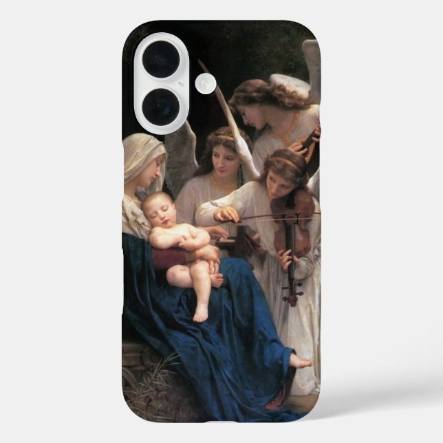 Funda iPhone 16 Canción de los ángeles (1881) de Bouguereau (Reverso )