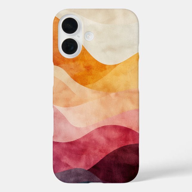 Funda iPhone 16 Capas de la Tierra - Estuche de teléfono (Reverso )