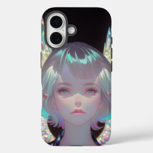 Funda iPhone 16 Cara alada prismática en Glam de medianoche