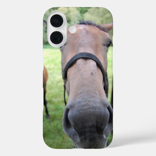 Funda iPhone 16 Cara de caballo (Reverso )