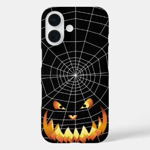 Funda iPhone 16 Cara de Calabaza 4 para Halloween