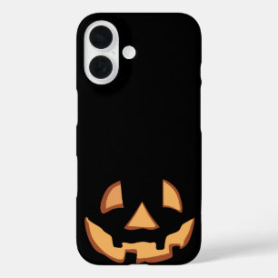 Funda iPhone 16 Cara de calabaza para Halloween
