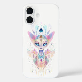 Funda iPhone 16 Cara de gato alienígena
