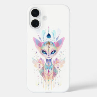 Funda iPhone 16 Cara de gato alienígena