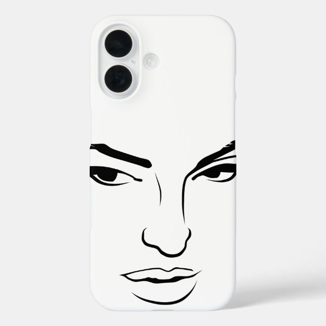Funda iPhone 16 Cara de mujer (Reverso )