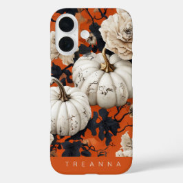 Funda iPhone 16 Carácter de parche de calabaza