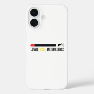 Funda iPhone 16 Cargando... Por Favor Energía Esperando Herencia E