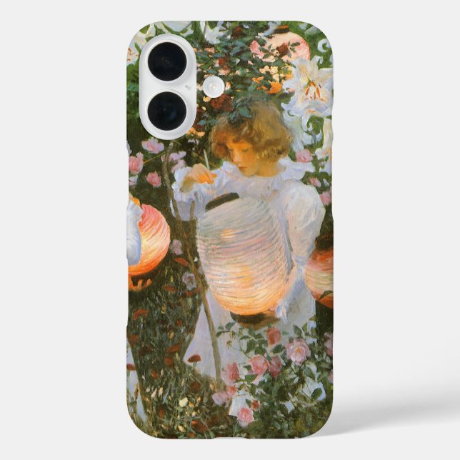 Funda iPhone 16 Carnación, Lily, Lily, Rosa De John Singer Sargent (Reverso )