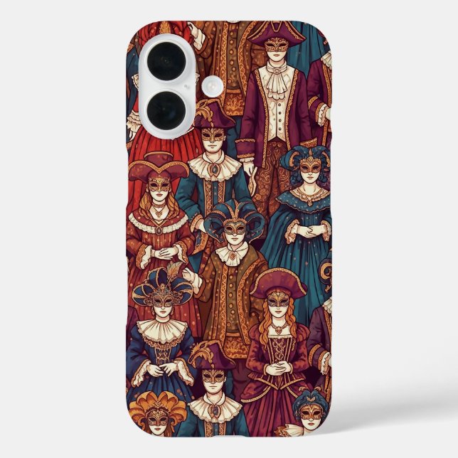 Funda iPhone 16 Carnaval de Venecia (Reverso )