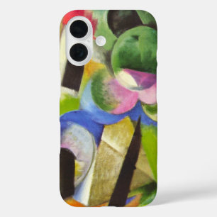 Funda iPhone 16 Casa con Árboles de Franz Marc, Arte Antiguo