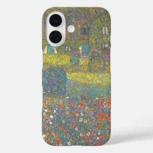 Funda iPhone 16 Casa de campo junto al Attersee de Gustav Klimt