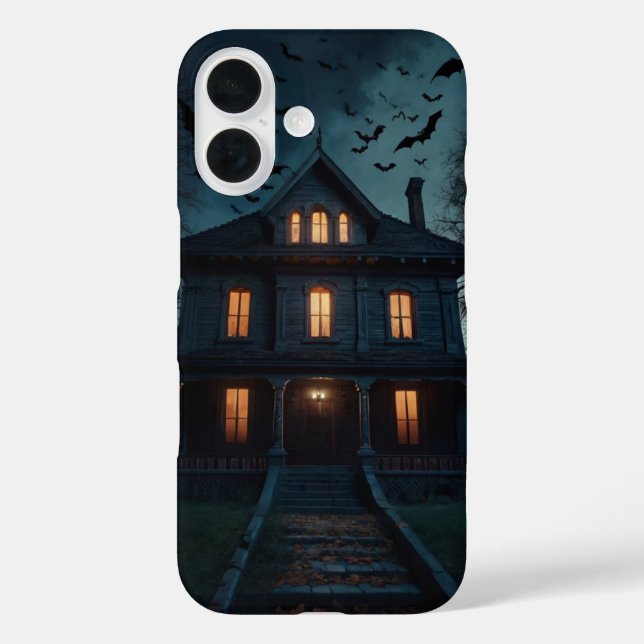 Funda iPhone 16 Casa embrujada (Reverso )