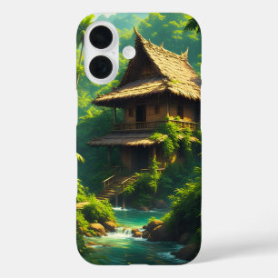 Funda iPhone 16 Casa junto al río - Una casa junto al río