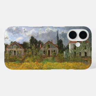 Funda iPhone 16 Casas en Argenteuil de Claude Monet, Arte Vintage