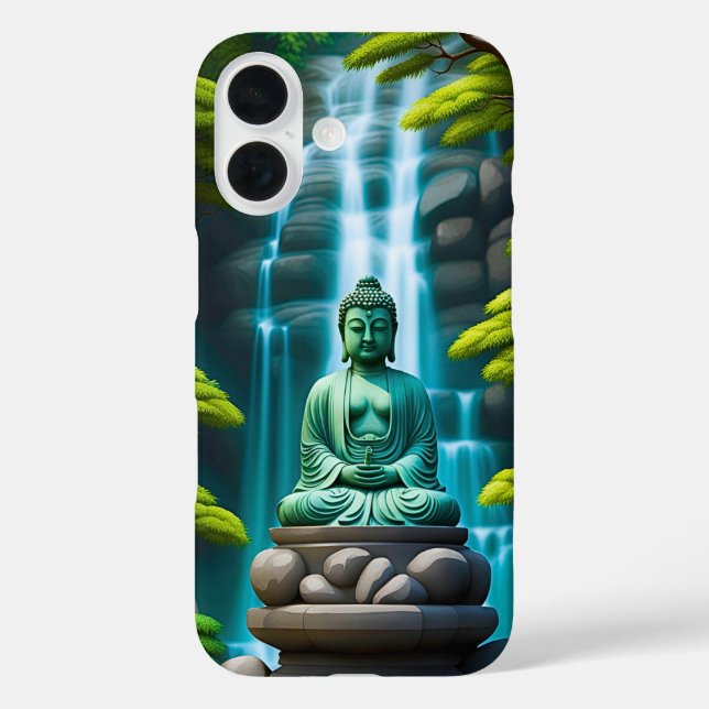 Funda iPhone 16 Cascada de Buda (Reverso )