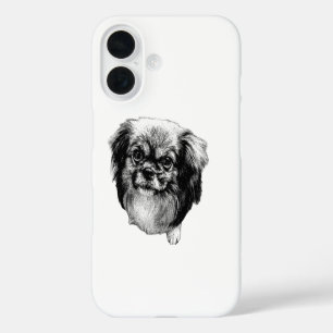 Funda iPhone 16 Caso de Spaniel Tibetano – Perro de Cuerpo Complet