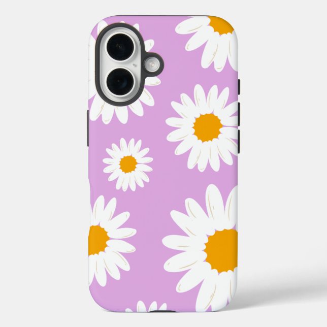 FUNDA iPhone 16 CASO TELEFÓNICO ESTÉTICO PINK SUNFLOWLOWER (Reverso )