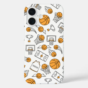 Funda iPhone 16 Casos de teléfono con nombres personalizados del p