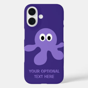 Funda iPhone 16 Casos divertidos del personalizado del pulpo