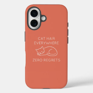 Funda iPhone 16 Cat hair everywhere zero regrets