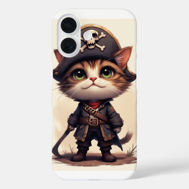 Funda iPhone 16 Cat, Hooligan (Reverso )