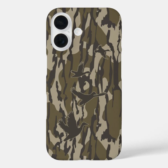 Funda iPhone 16 Caza de pato camo Ducks Camo Bottomland (Reverso )