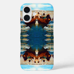 Funda iPhone 16 Cazadores esquimales vintage de Alaska EE. UU.