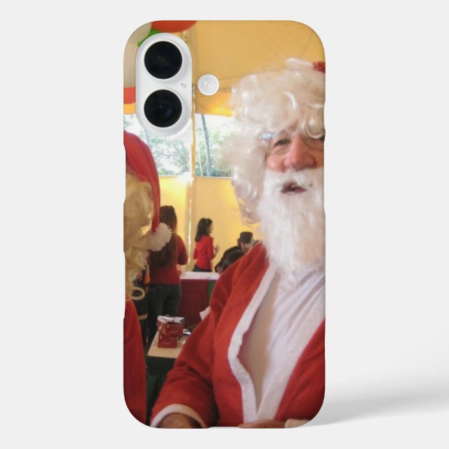 Funda iPhone 16 Celebración de los Navidades de Santa y Claus - Fe (Reverso )