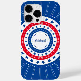Funda iPhone 16 Celebrar las estrellas rojas, blancas y azules