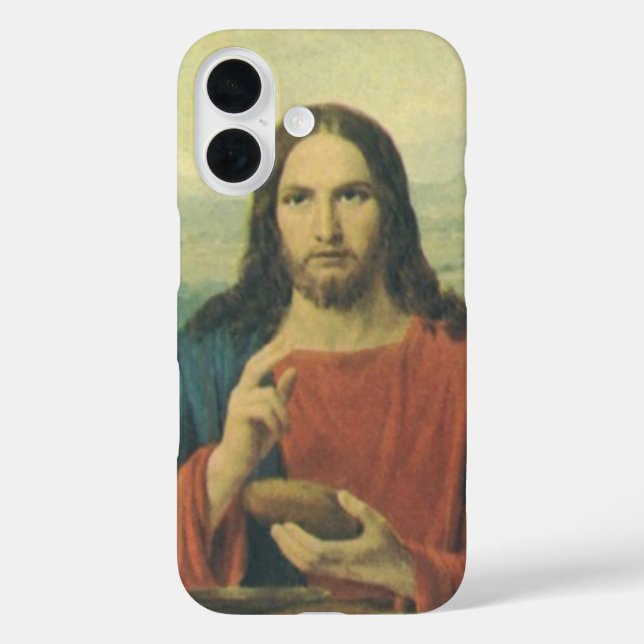 Funda iPhone 16 Cena de Gala en Emaús con Jesucristo (Reverso )
