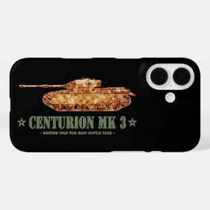Funda iPhone 16 Centurion MK 3 Tank británico MBT de la Guerra Frí