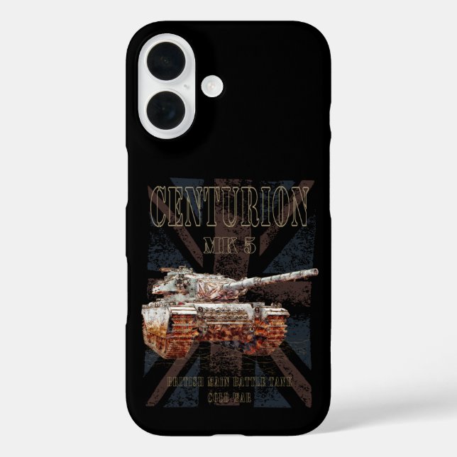 Funda iPhone 16 Centurion MK 5 MBT. Tanque de batalla principal br (Reverso )