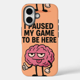 Funda iPhone 16 "Cerebro del juego en pausa - Modo de juego activa