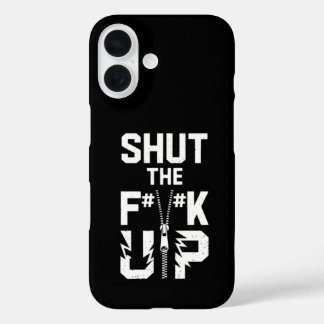 Funda iPhone 16 Cerrar el diseño gráfico F#%K Up Bold Typography