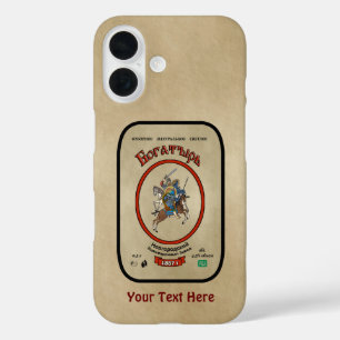 Funda iPhone 16 Cerveza Bogatyr rusa