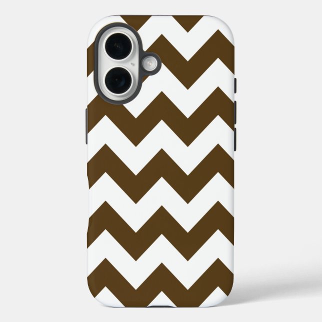 Funda iPhone 16 Chevrons Neutrales Pecan (Reverso )