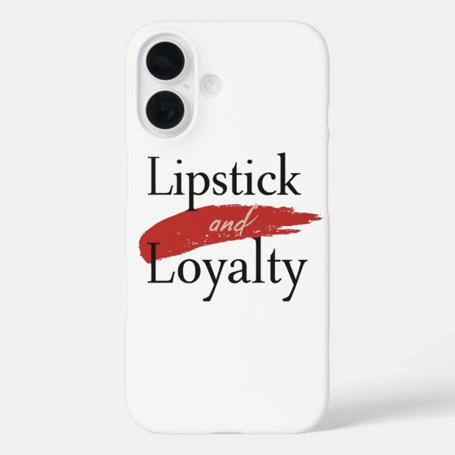 Funda iPhone 16 Chic Lipstick Smear and Loyalty (Reverso )