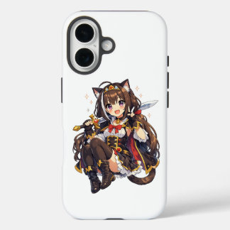 Funda iPhone 16 Chica Anime de Pastel Mágico – Diseño de Fantasía 