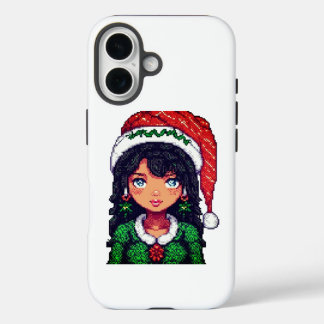 Funda iPhone 16 Chica de Navidades cutáneos