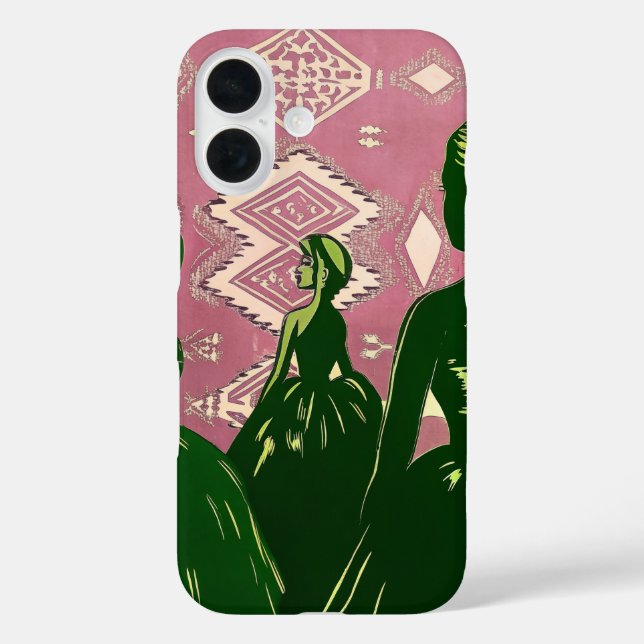 Funda iPhone 16 Chica Elegante (Reverso )