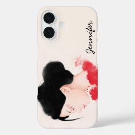 Funda iPhone 16 Chica personalizado en rojo