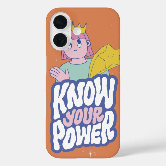 Funda iPhone 16 Chica Personalizado feminista (Reverso )
