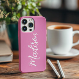 Funda iPhone 16 Chicas rosados de moda Nombre Personalizado de gui