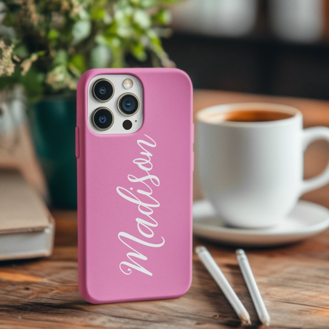 Funda iPhone 16 Chicas rosados de moda Nombre Personalizado de gui (Subido por el creador)
