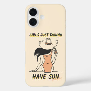 Funda iPhone 16 Chicas Solo Quieren Tener Sol – Vacaciones de Vera