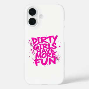 Funda iPhone 16 Chicas Sucias Se Divierten Más Mudder Mudding Girl