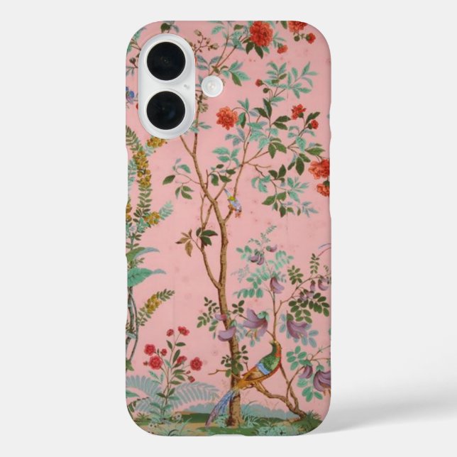 Funda iPhone 16 Chinoiserie rosa (Reverso )