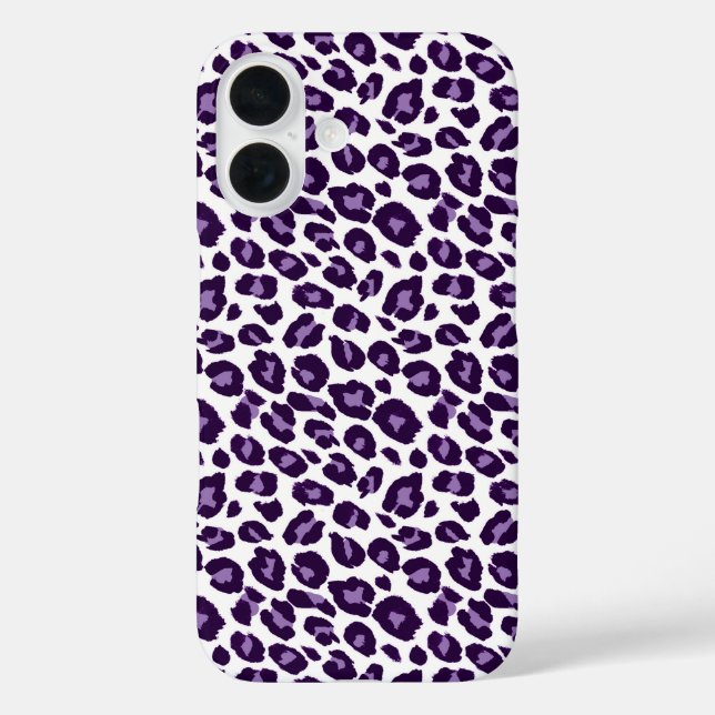 Funda iPhone 16 Chita morada y negra (Reverso )